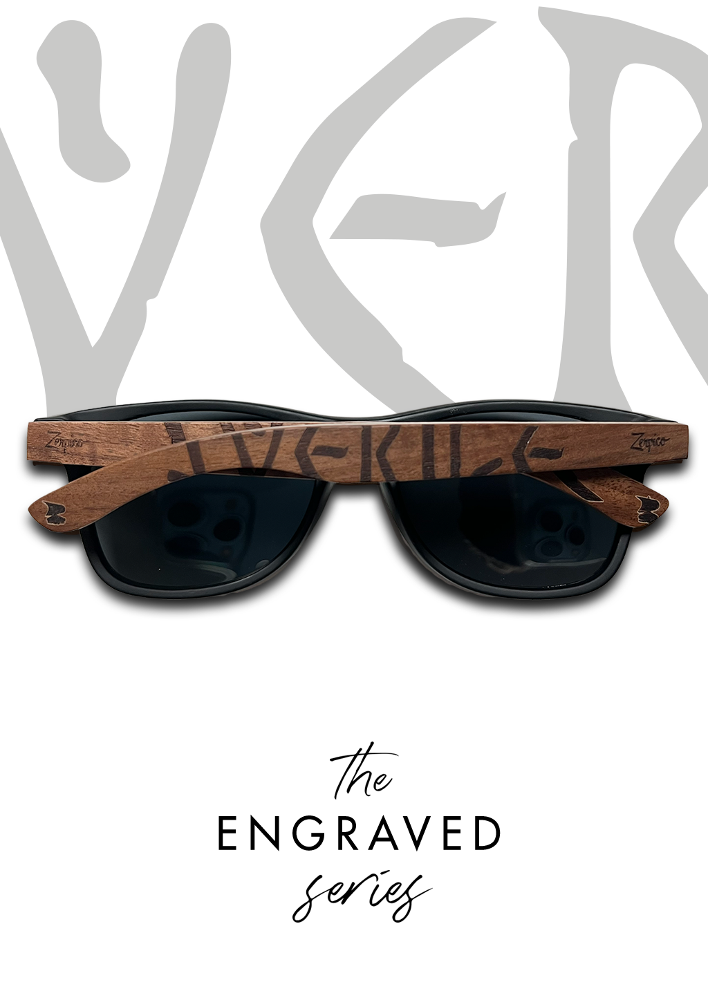 Eyewood | Engraved wooden sunglasses - Viking Runes - Sweden