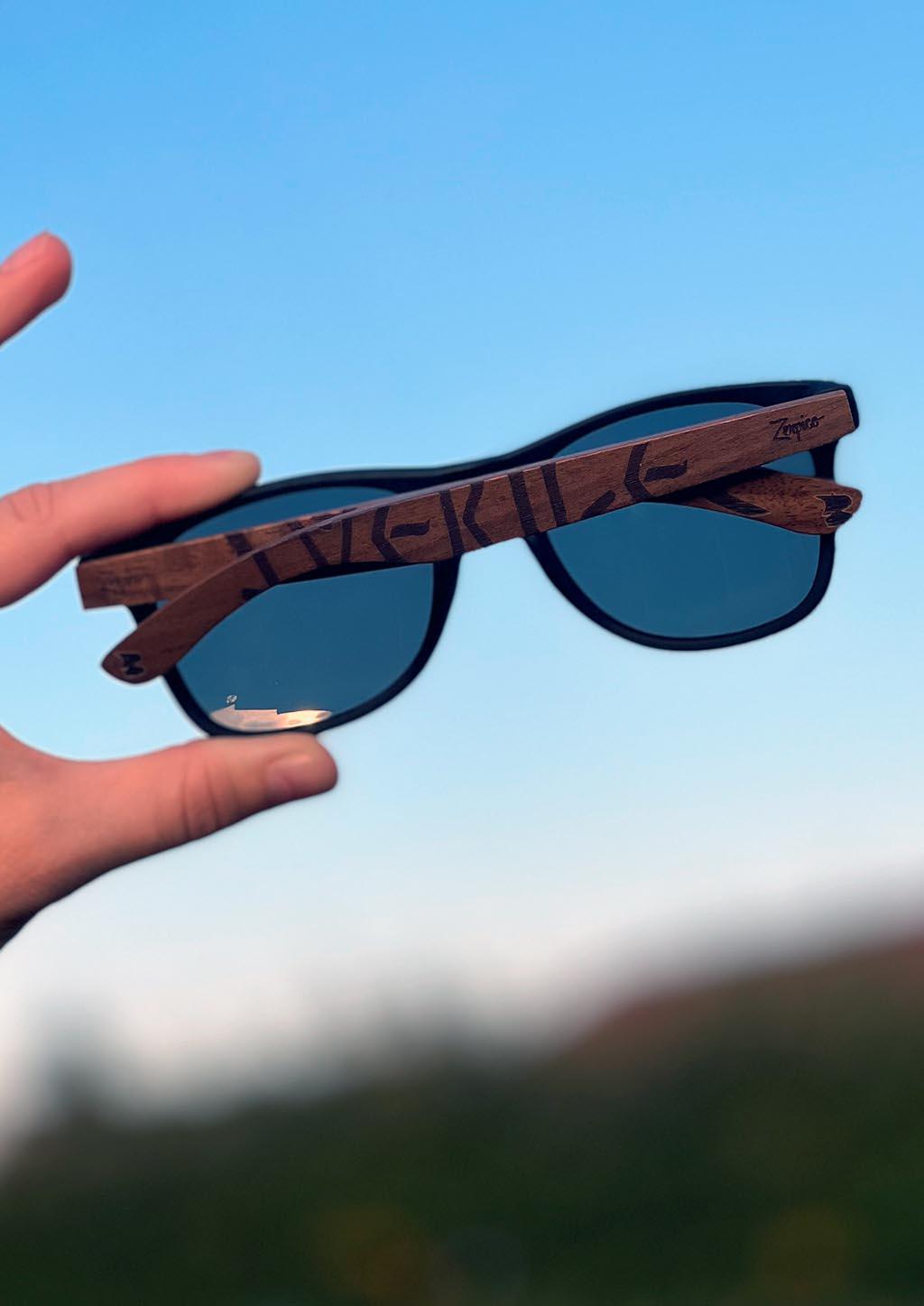 Eyewood | Engraved wooden sunglasses - Viking Runes - Sweden
