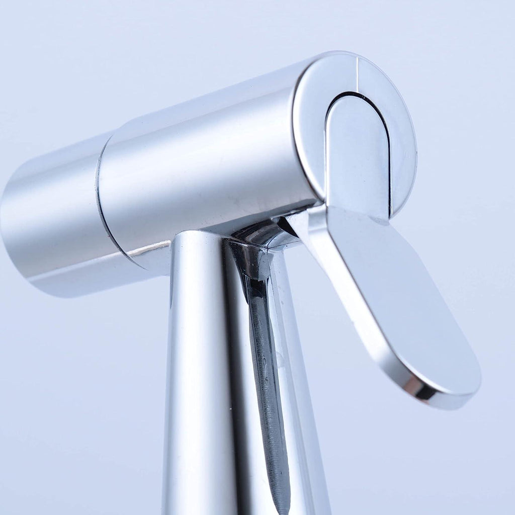 Firo Silver ABS Health Faucet with 1 Meter 304-Grade SS Hose Pipe & Hook