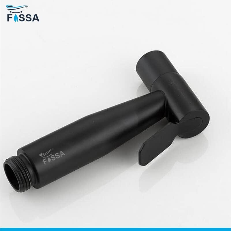 Hand Held Bidet Sprayer Black ABS Health Faucet with 1 Meter 304-Grade SS Hose Pipe & Hook